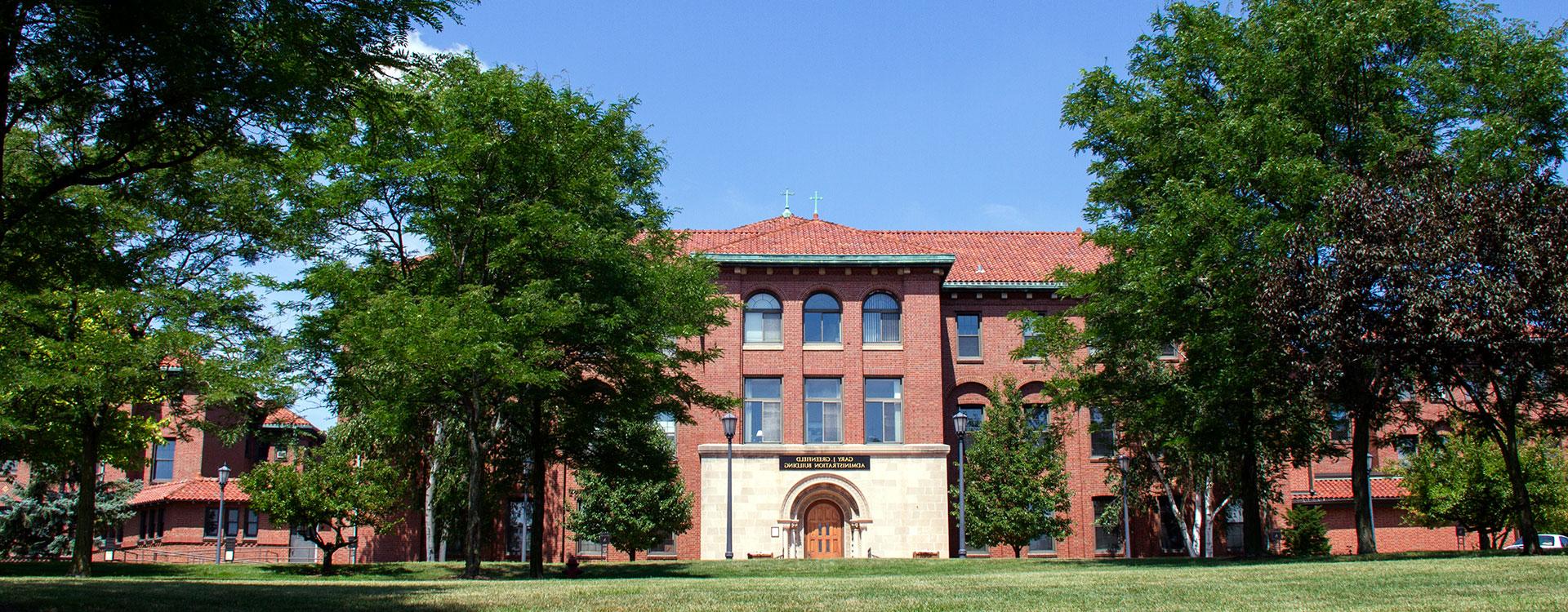 Exterior of Greenfield Administration Building